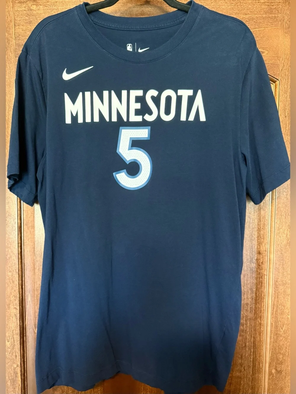 Nike Minnesota Timberwolves Anthony Edwards #5 T-Shirt Men’s Large NBA Navy